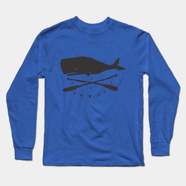 Whale Long Sleeve T-Shirt by stuff101